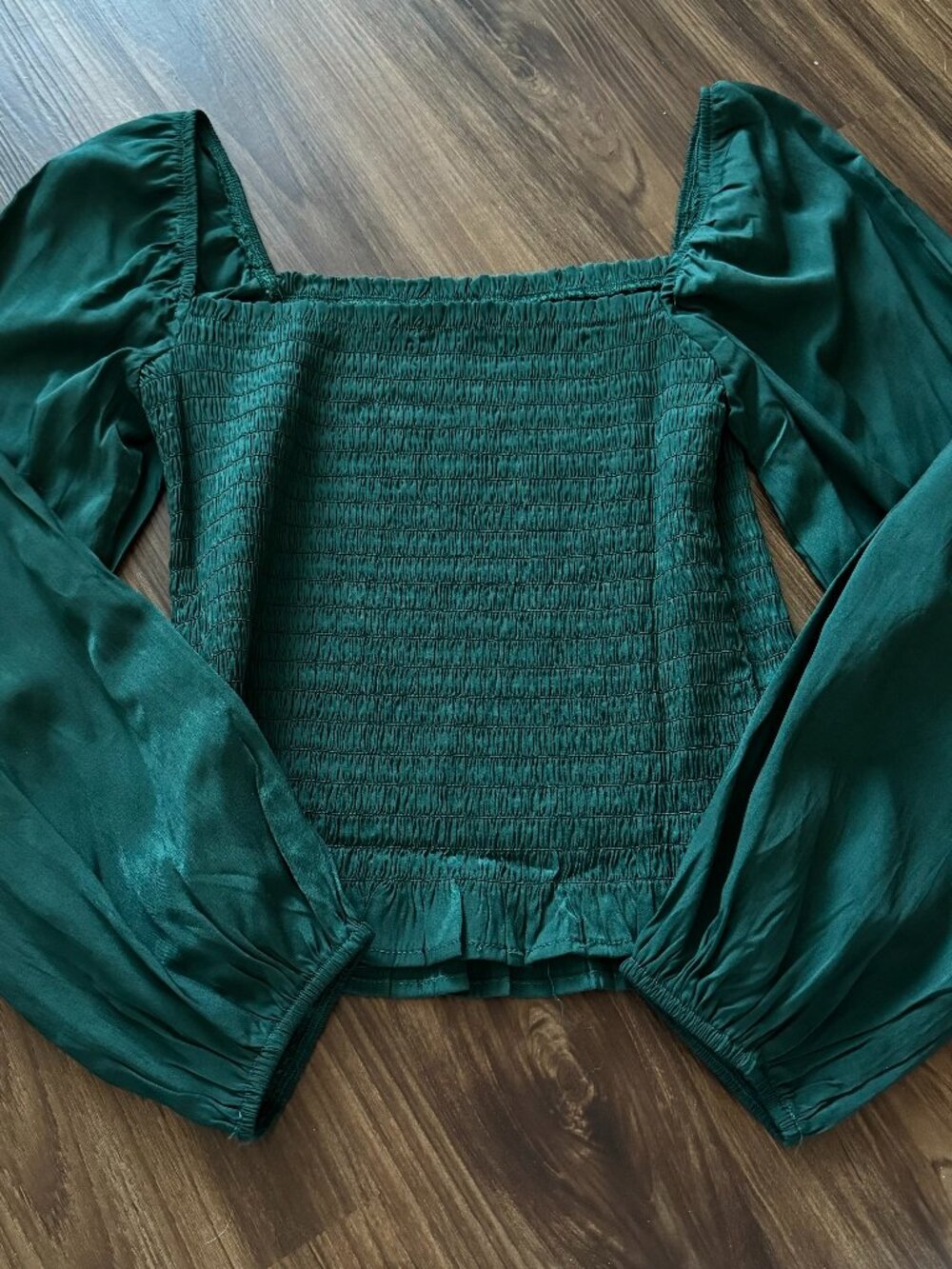 New Without Tags Green Long Sleeve Blouse